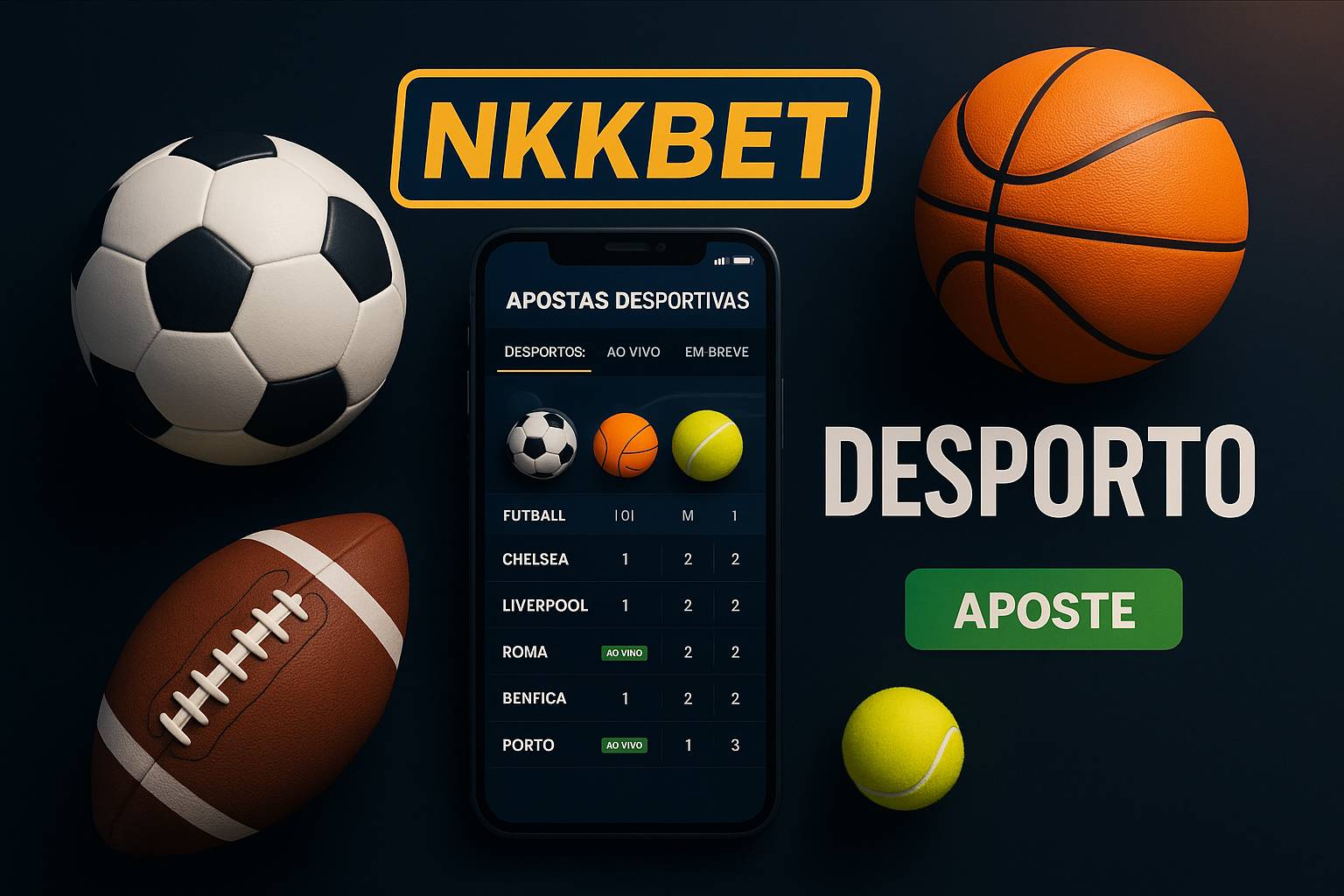 Aposte em apostas esportivas no cassino online NKKBET